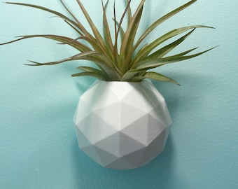 Geodesic Triangle Wall Planter - Modern Plant Holder Air Plant Holder - Indoor Planter - Outdoor Planter