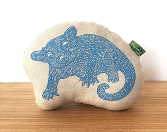 Decorative possum pillow // childs cushion // Sugar Glider cushion // animal softie