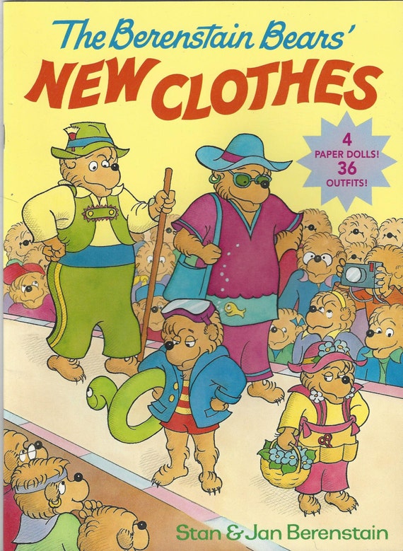 Vintage The Berenstain Bears New Clothes Paper Doll Book Vintage The Berenstain Bears New Clothes Paper Doll Book