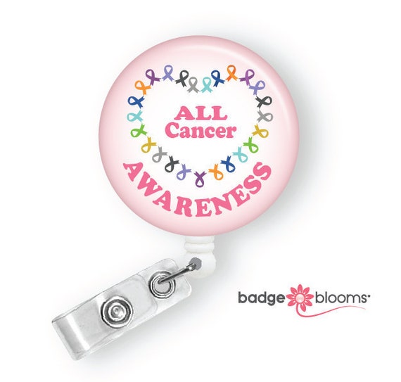 All Cancer Awareness Badge Reel Oncology Nurse Badge Holder