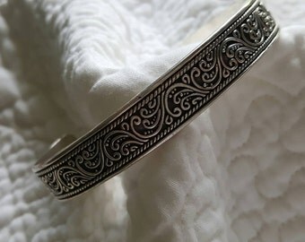 Sterling Silver Lois Hill Designer Cuff Bracelet (st - 1934)
