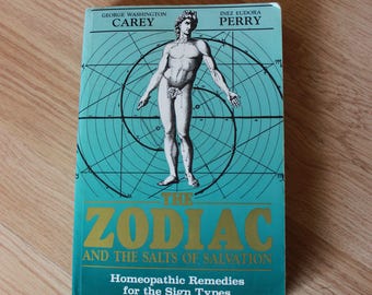 Vintage Occult Book The Zodiac and the Salts of Salvation Homeopathic Remedies for the Sign Types Ancient Wisdom Vintage Astrology Book