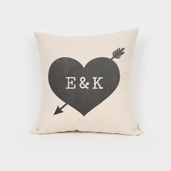 Custom Heart Pillow Printed Pillow Unique Wedding Gift