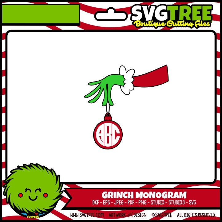 Download Grinch Monogram SVG Dr Seuss SVG Christmas Monogram by SVGTREE