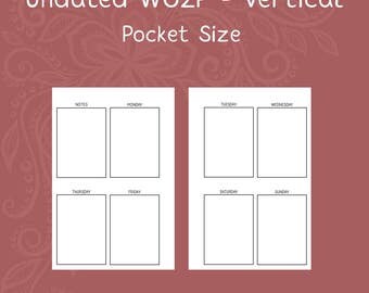 Pocket calendar | Etsy