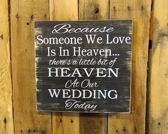 Heaven wedding sign | Etsy