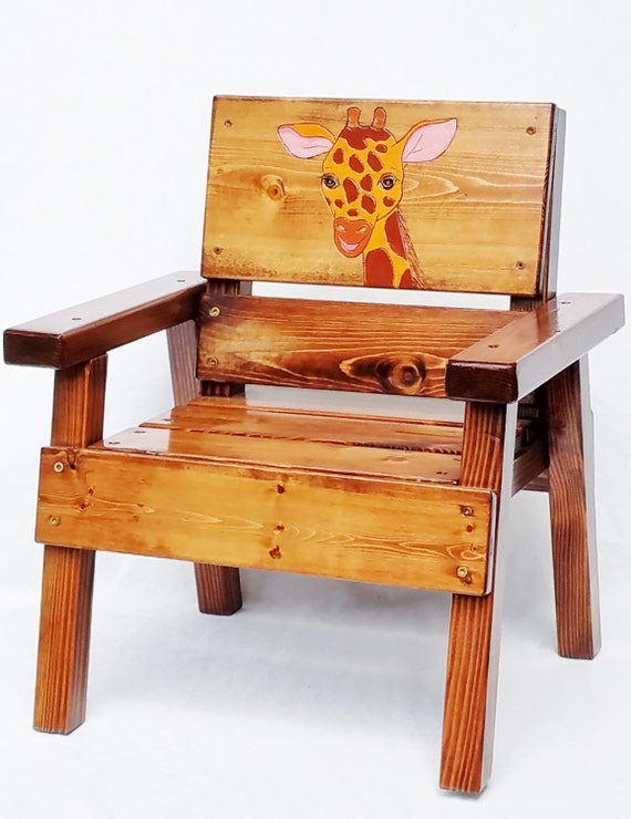 Kids Outdoor Garden Chair Toddler Gift Jungle Safari