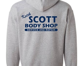 Keith Scott Body Shop Hoodie - One Tree Hill Hoodie - One Tree Hill Sweatshirt - One Tree Hill Shirt