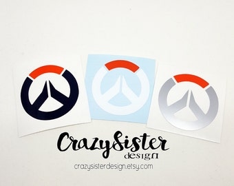 Overwatch Logo Vinyl Decal, Decal for Windows, Cars, Laptops, Water Bottles, Coolers, Mugs and much more!