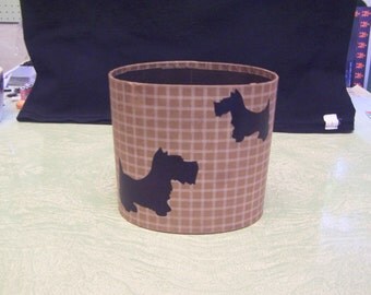 Vintage Scotties Scottish terrier mail holder letters desk caddy