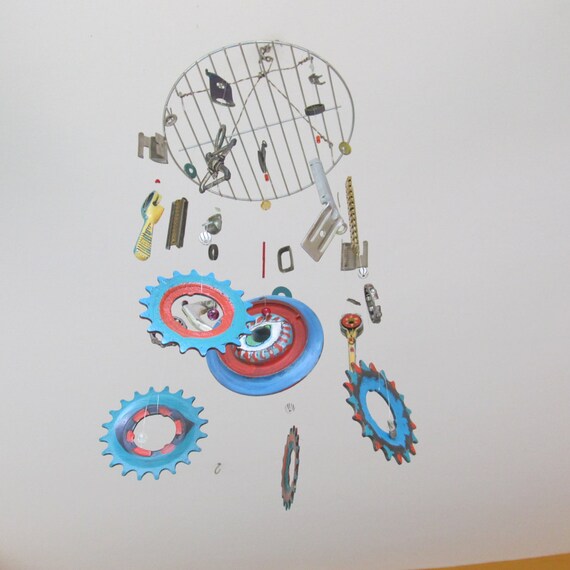 Wind Chimes With Bike Sprockets And Other Metal By Carolineartzi Wind Chimes With Bike Sprockets And Other Metal Parts Home Decor Hanging Decoration