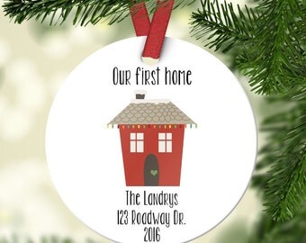Our First Home Ornament, Home Ornament, Personalized Ornament, Our First Home Gift, Our First Home, Couples Christmas Ornament