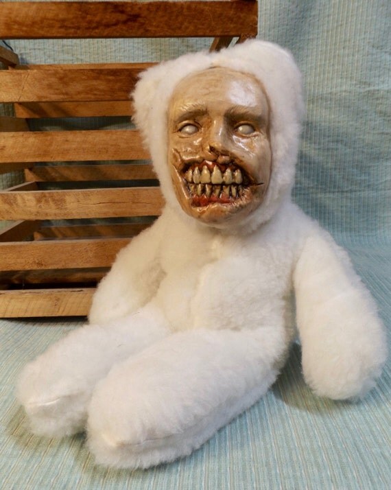 creepy bear doll