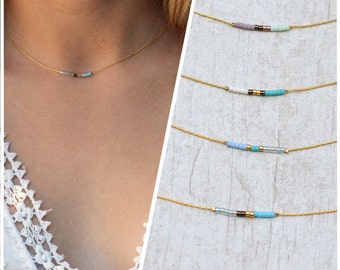 Tiny Beaded Choker, Dainty Gold Choker, Gold Tattoo Choker, Minimalist Gold Choker, delicate layering Choker, extra thin necklace