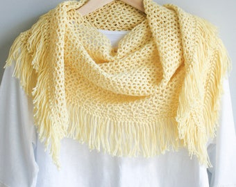 Festival Fringe Scarf PDF Crochet Pattern. Buy 1, get 1 free