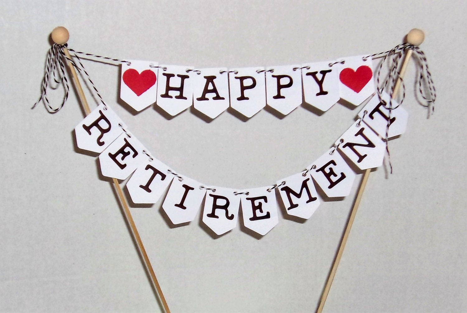 Happy Retirement Cake Topper Retirement Party Decoration