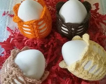 Crochet Easter Eggs,Crochet Easter Eggs set of 4,Crochet Easter,Crochet Easter Decoration,Crochet Easter Basket Decor,Handmade Easter Decor