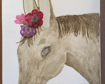Mule painting | Etsy