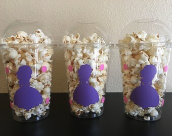 Sofia the 1st party cups, Sofia the first popcorn cups