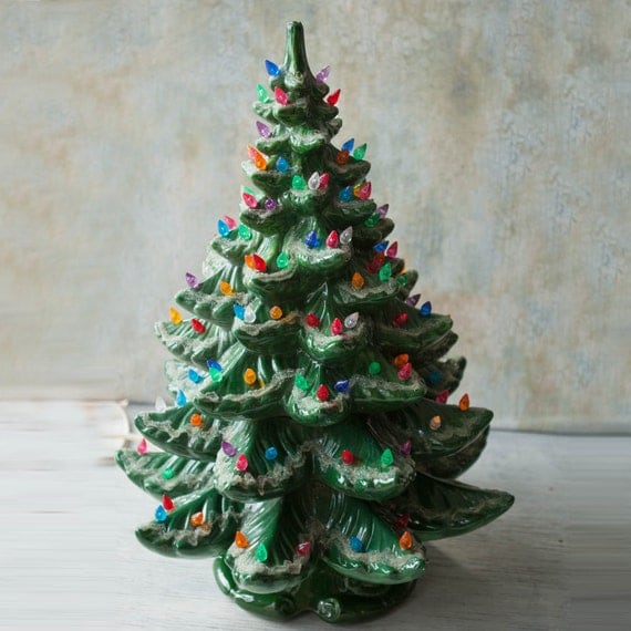 vintage 23 green ceramic christmas tree by roostersnestvintage vintage 23 green ceramic christmas tree by roostersnestvintage