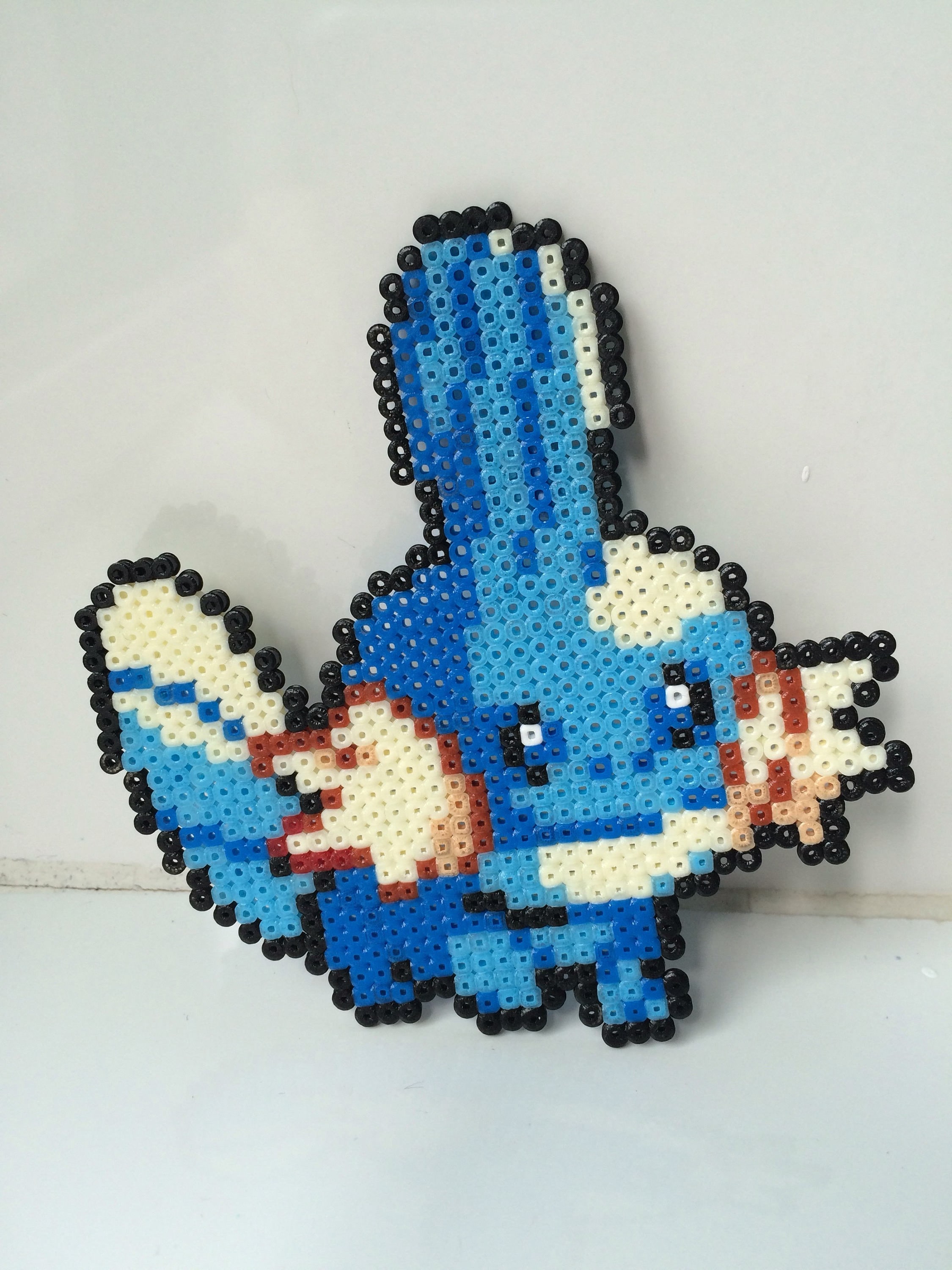 Mudkip Pokemon Mini Hama/perler Bead Pixel Art.
