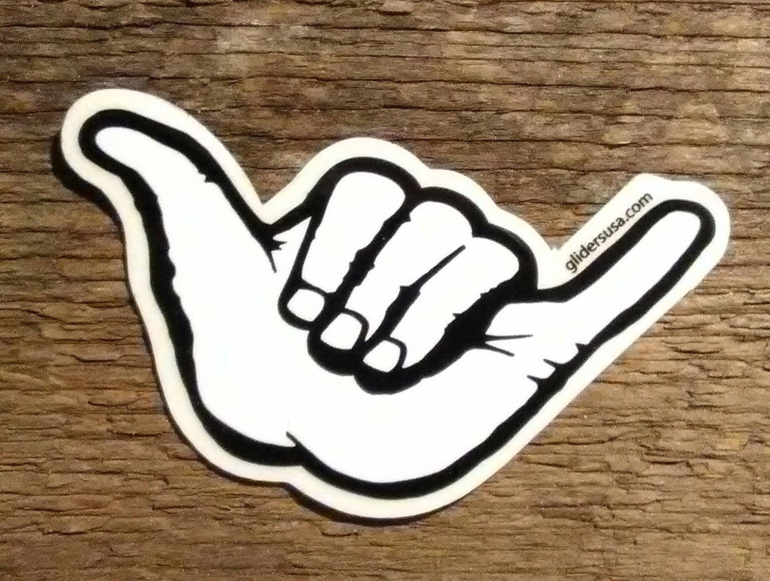 Hang Loose Shaka Brah Surfing Sticker Decal Gliders USA