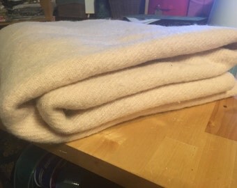 Wool Mattress Cover, Double bed, Cream * Free Shipping