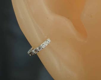 cartilage hoop cartilage earring hoop cartilage piercing helix earring hoop helix hoop helix piercing silver zircon tiny mini snug