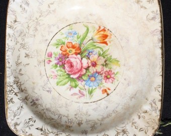 Empire Chintz Pin Tray / Butter / Jam Dish