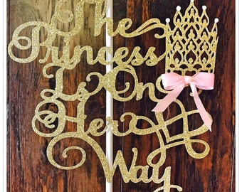 Princess Cake Topper - Princess Party Decorations - Princess Party Decor - Princess Party Centerpiece - Princess Baby Shower Cake Topper