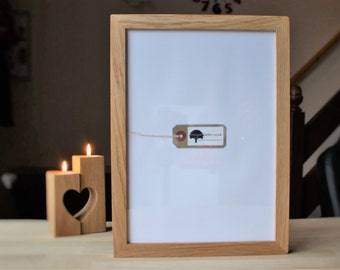 A4 Oak frame - Wooden photo frame - for A4 certificates diplomas awards