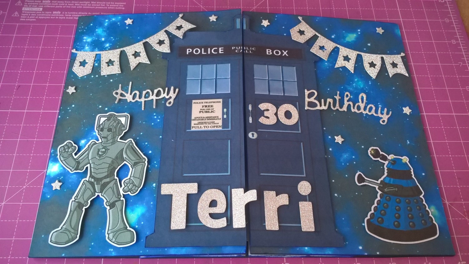 Dr Who Birthday Card Sci Fi birthday card Large Birthday
