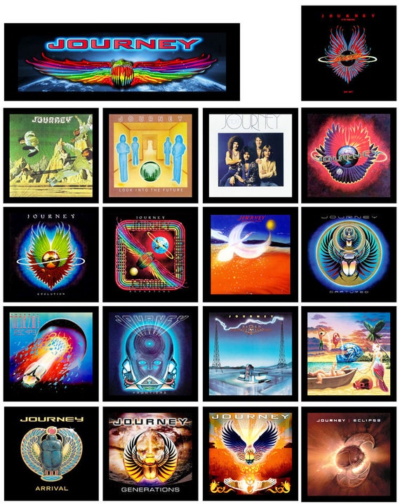 JOURNEY 18 Pack Of Album Cover Discography Magnets