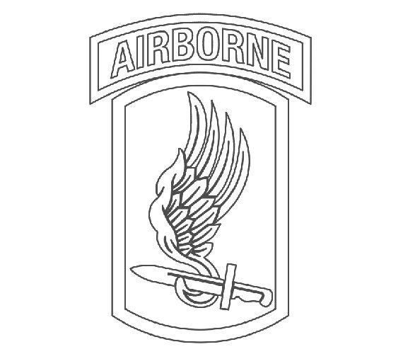 US Army 173rd Airborne Brigade Patch Vecor Files Dxf Eps Svg