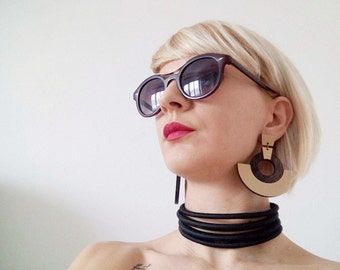 Black Choker, Tribal Necklace, Rope Necklace, Statement Necklace, Choker necklace, African Choker, African Jewelry, African Necklace