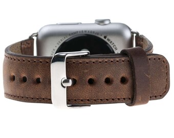 Leather Apple Watch Band Leather Applewatch Band 42mm Apple Watch Strap Apple Watch Band 38mm Personalized Gift 3rd Anniversary Gift for Men