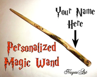 Magic Wand Hary Potter Style. Personalized Wizard Wand, Your Name On Your Magic Wand. Unique Gift For Weddings, Birthday. Beautiful Toys