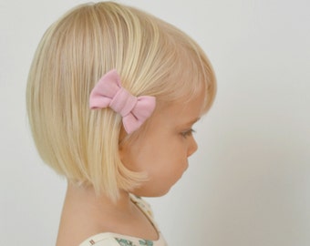 Pink Bow - Petal Pink Hair Clip - Baby Toddler Hair Clip - Baby Shower Gift