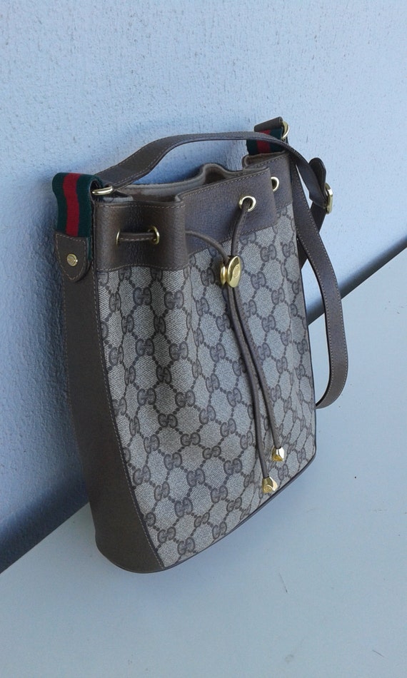 SALE Gucci vintage bucket drawstring bag / Gucci bag / Gucci
