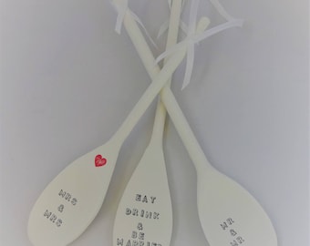 Wedding Wooden Spoon, Wedding Keepsake, Good Luck