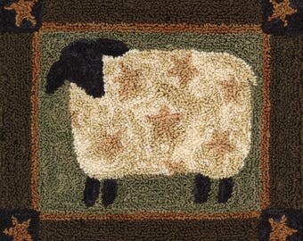 Punchneedle Embroidery PATTERN - Star Lamb