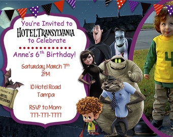 Hotel Transylvania with Picture Invitation