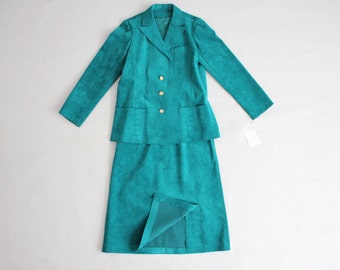teal ultra suede suit | teal suit | ultra suede fabric