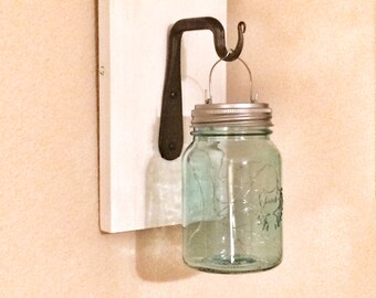 Rustic Mason Jar Wall Decor w/ lights