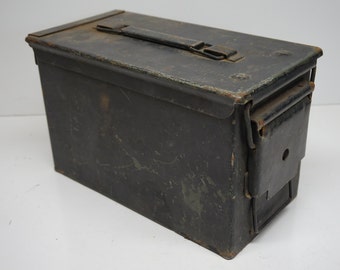 Items similar to French Army Ammunition Box, Vintage Military, Ammo Box ...