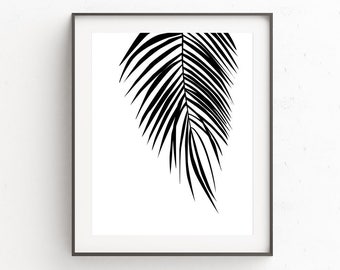 Palm Leaf Wall Decor | Modern Palm Tree | Tropical Leaf Print