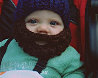 Crochet Baby Beard Hat