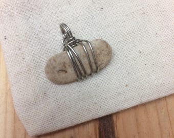 small simple wire wrapped pendant