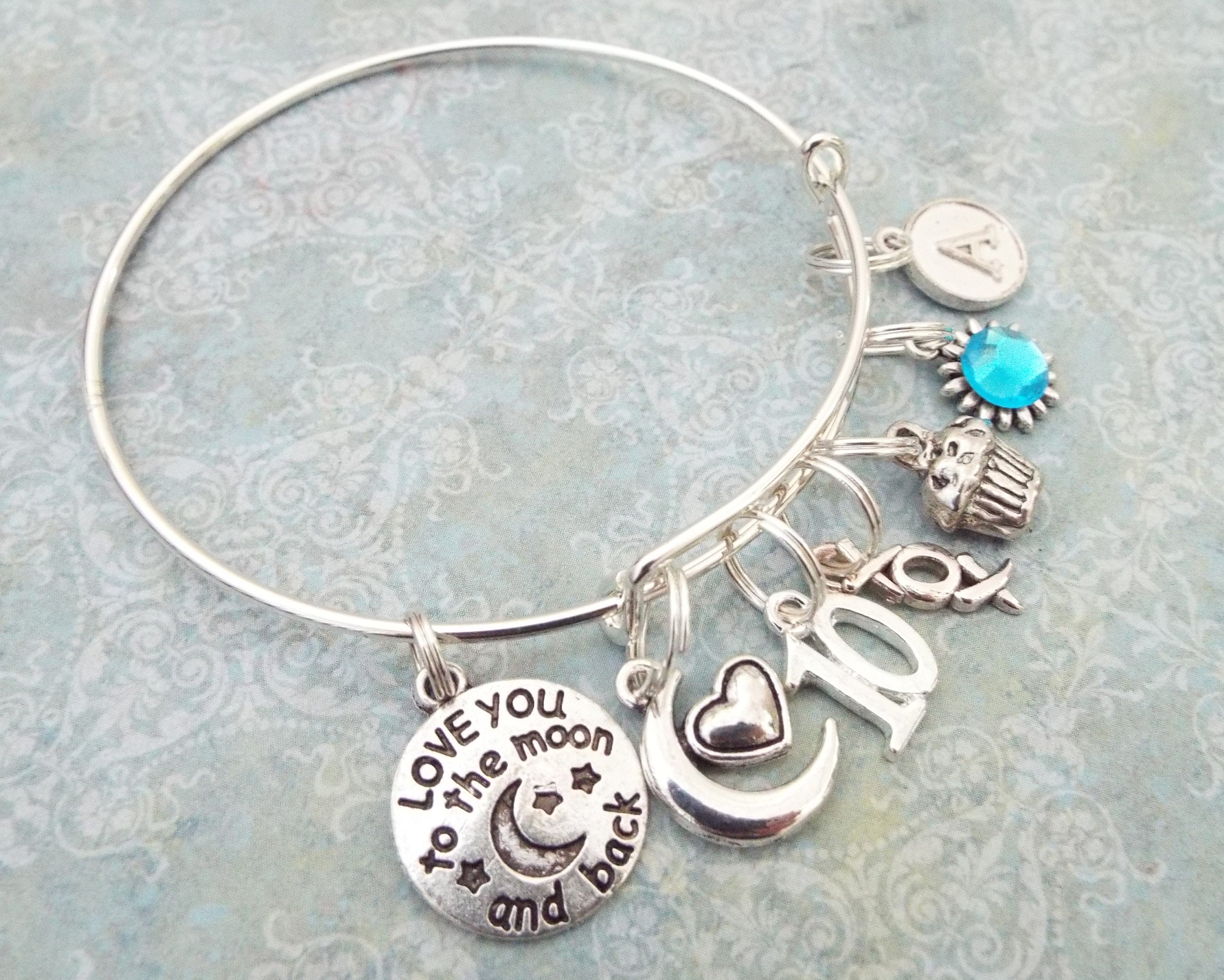 Birthday Bracelet for Girl Turning 10, Personalized