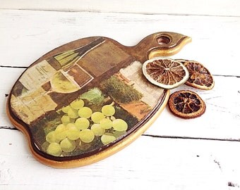 Decorative board Kitchen wooden board Cutting Board Kitchen decoration Board Apple Rustic kitchen Gift for women